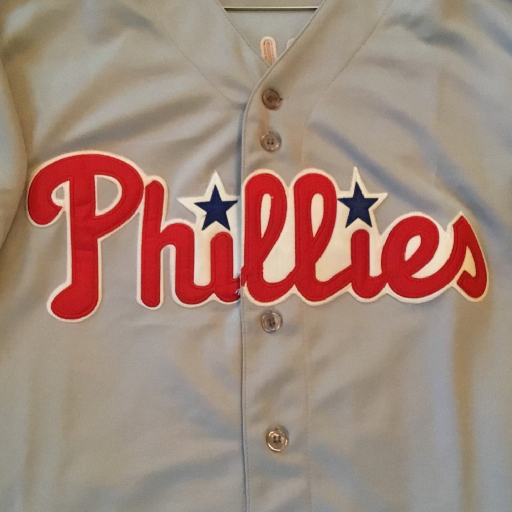 Majestic Authentic Gray Phillies Ryan Howard Jersey - Picture 4 of 7